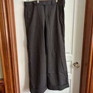 Vintage GAP Brown Pinstripe Lowrise Dress Pants